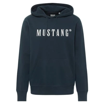 Abbildung von MUSTANG Herren Hoodie Kapuzenpullover Bronson Regular Fit S 6XL Blau Schwarz, Größe:XL, Farbe:Carbon 4135