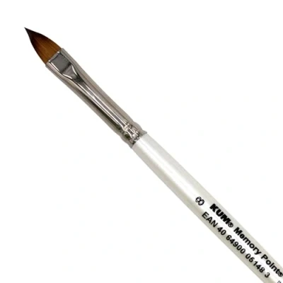 Abbildung von KUM 514.01.11 Memory Point Brushes CT, MemTip Pin CT 8&quot;, Katzenzungenform, 1 Stück