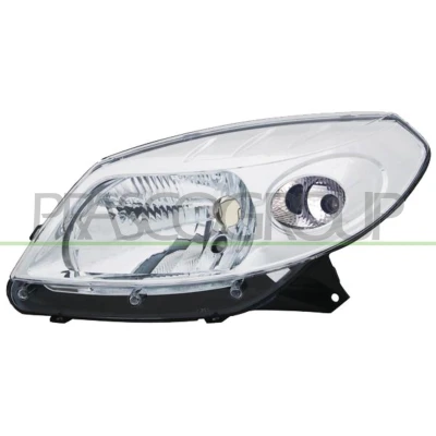 Abbildung von PRASCO DA2204803 Scheinwerfer rechts H4 chrom DACIA: Sandero I