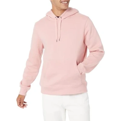 Abbildung von Amazon Essentials Herren Fleece Sweatshirt Mit Kapuze (Erhältlich In Übergröße), Rosa, M