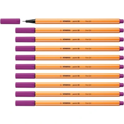 Abbildung von Fineliner STABILO point 88 10er Pack lila