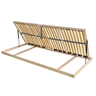 Abbildung von MaDeRa 7 Zonen Lattenrost für Bettkastenfunktion, 28 Federleisten, Birkenschichtholz Größe 100 x 200 cm, Farbe Öffnung nach Rechts