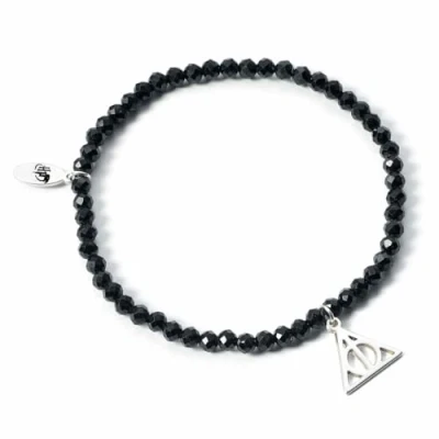 Abbildung von Harry Potter Kristallarmband mit Anhänger aus Sterlingsilber Heiligtümer des Todes, Einheitsgröße, Sterling Silber