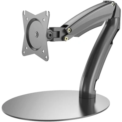 Abbildung von DIGITUS Monitorhalterung Standfuß &amp; Gasdruckfeder 1 Monitor Bis 27 Zoll 1x 6.5 kg VESA 75 100 Schwarz