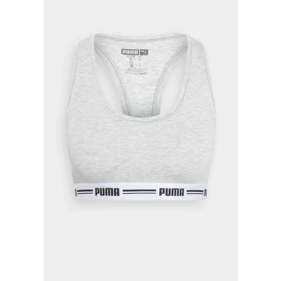 Abbildung von Puma Women Racer BACK HANG Bustier, Damen, Größe: Small, Grey melange