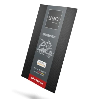 Abbildung von LILENO HOME Universal Anti Rutsch Schmutzmatte [50x150cm] Zuschneidbar und Wasserdicht Antirutschmatte Auto Kofferraummatte Schubladen Kofferraum Schutzmatte