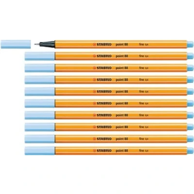 Abbildung von Fineliner STABILO point 88 10er Pack eisblau