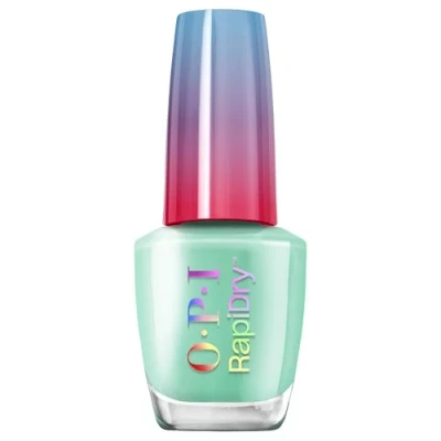 Abbildung von OPI RapiDry™ Quick Dry Lack No Further Delays Grüner Nagellack Veganer, Wischfester &amp; Schnell Trocknender (9 ml)