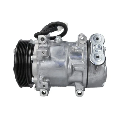 Abbildung von THERMOTEC KTT090232 Kompressor SD7V16 12 PAG 46 R 134a CITROËN: C8, C5 I Estate, PEUGEOT: 406 Saloon, 206 Hatchback, 607 Saloon