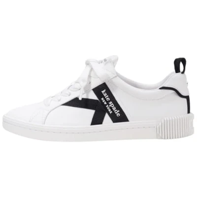 Abbildung von Kate Spade New York Signature Sneaker, mit Schnürsenkeln, für Damen, weiß schwarz (True White/Black), Größe EU 38