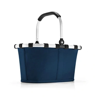Abbildung von reisenthel carrybag XS dark blue Stabiler Einkaufskorb mit praktischer Innentasche Elegantes und wasserabweisendes Design