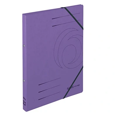 Abbildung von herlitz 11255452 Ringhefter &quot;Quality&quot;, A4, violett, 2 Ring Mechanik, Rückenbreite 25 mm, 5 Stück