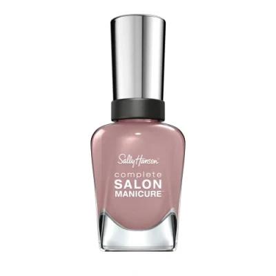 Abbildung von Sally Hansen Complete Salon Manicure Nagellack mit Keratinkomplex Mauve Along, Altrosa, glänzender Pflegelack ohne UV Licht, langanhaltend Nr. 374, (1 x 14,7 ml)