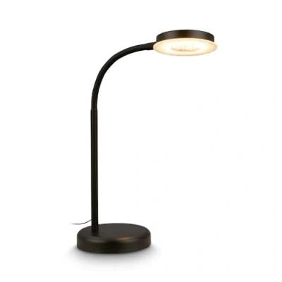 Abbildung von BRILONER LED Schreibtischlampe mit Touch, dimmbar in Stufen, schwenkbar, Tischlampe, Lampe, Nachttischlampe, Tischleuchte, Home Office, Bürolampe, Leselicht, 32,5x13x40 cm, Schwarz