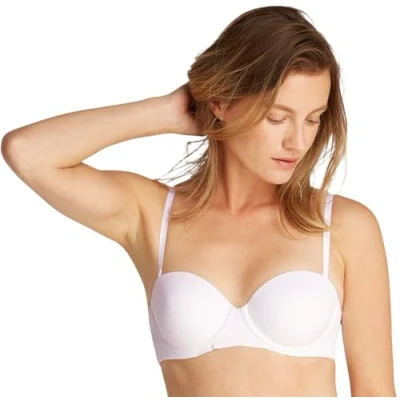 Abbildung von Calvin Klein Underwear Strapless Perfectly FIT trägerloser/variabler BH, Damen, Größe: 80F, White