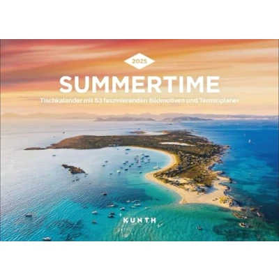 Abbildung von Summertime KUNTH Tischkalender 2025: Wochenkalender mit faszinierenden Fotomotiven und einem praktischen Terminplaner
