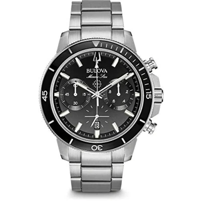 Abbildung von Bulova Chronograph »Marine Star, 96B272«, Armbanduhr, Quarzuhr, Herrenuhr, Edelstahlarmband, Datum
