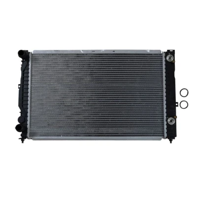 Abbildung von NRF EASY FIT 529504 Kühler, Motorkühlung Aluminium 632 395 34 mit Dichtring Kühlrippen gelötet AUDI: A4 B5 Avant, Saloon, A6 C5 Saloon