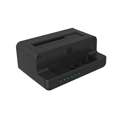 Abbildung von ICY BOX HDD/M.2 NVMe SSD Docking Station USB 3.2 Gen 2 (10 Gbit/s), Festplatten Klonstation und Lesegerät (SATA 2,5/3,5 Zoll M.2 NVMe), Extern, Adapter, C, A, IB 2914MSCL C31