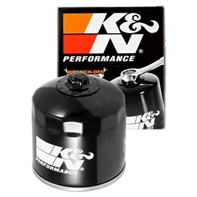 Abbildung von K&amp;N Powersports Ölfilter Patrone 83x94mm kompatibel mit Kawasaki, Honda (KN 202) Rot