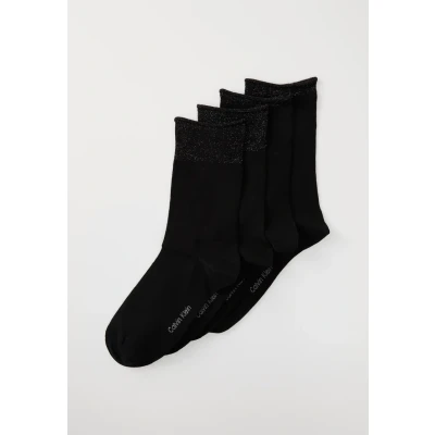Abbildung von Calvin Klein Socken »CK WOMEN SOCK 4P HOLIDAY PACK LUREX«, (4 Paar, 4er Pack), Glitzerfäden, Logostickerei, kleiner Rollrand