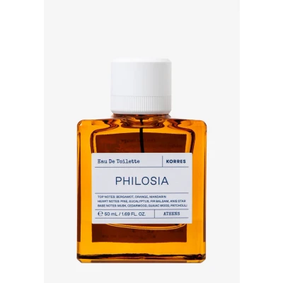 Abbildung von KORRES PHILOSIA Eau de Toilette für Herren und Damen, holzig, aromatisch &amp; fruchtiger unisex Duft, vegan, 50 ml