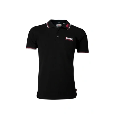 Abbildung von Lonsdale LION Poloshirt, Herren, Größe: XXL, Black/dark red/white