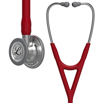 Abbildung von 3M Littmann Cardiology IV Stethoskop zur Diagnose, burgunderroter Schlauch, 69 cm, 6184