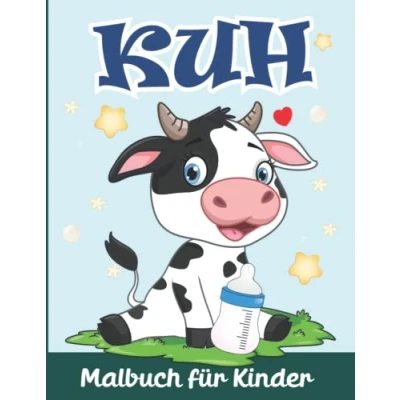 Abbildung von Kuh Malbuch für Kinder: Malvorlagen Jungen und Mädchen