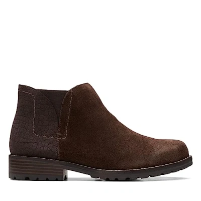 Abbildung von Clarks Damen Clarkwell Demi Chukka Stiefel, Dark Brown Combi, 35.5 EU