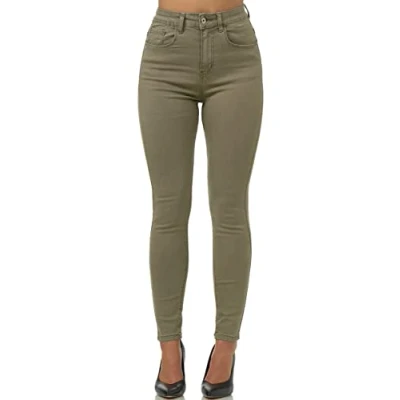 Abbildung von Elara Highwaist Jeans Skinny Fit, Damen, Größe: 42, Grün