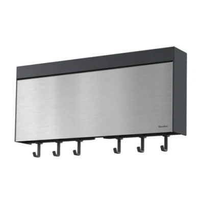 Abbildung von Metaltex Tango INOX Küchenrollenspender für 3 Rollen mit Edelstahl Front, Silber
