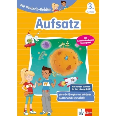 Abbildung von Klett Die Deutsch Helden Aufsatz 3. Klasse: Grundschule mit Stickern