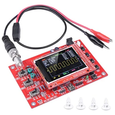 Abbildung von ARCELI Digitaloszilloskop Kit im Taschenformat, Open Source, 2,4 Zoll TFT, 1 MSP mit Sonde, zusammengebaute Version (Geschweißt)