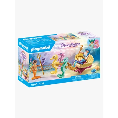 Abbildung von Playmobil 71500 Princess Magic Bausatz Meeresbewohner mit Seepferdchenkutsche