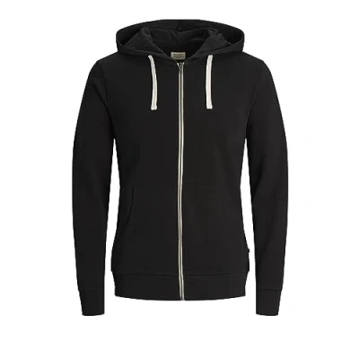 Abbildung von JACK &amp; JONES Herren JJEHOLMEN Sweat Zip Hood NOOS 12136884, Black Beauty, XXL