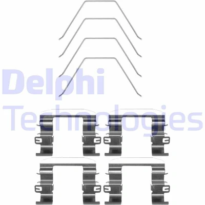 Abbildung von DELPHI LX0669 Zubehörsatz, Scheibenbremsbelag FORD: S Max Mk2, KIA: SORENTO 3