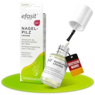 Abbildung von efasit Nagelpilz Lösung Zur Behandlung von Nagelpilz, Nagellack bildet Schutzschicht, 4 ml