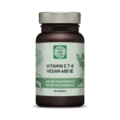 Abbildung von Kala Health Vitamin E 400 IE Vegan alle 8 Alpha + Beta Gamma Delta Tocotrienol und Tocopherol kapseln