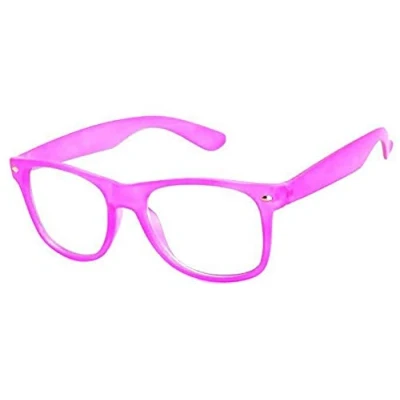Abbildung von Boolavard Kids Nerd Brille Clear Lens Geek Fake Brillen für Mädchen Jungen Alter 4 12 (Baby Pink)