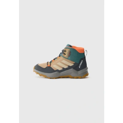 Abbildung von Adidas Terrex AX4R Unisex Hikingschuh für Kinder, Größe: 38, Cardboard/savannah/semi impact orange Lederimitat/textil
