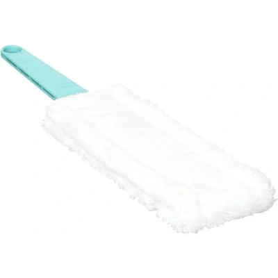 Abbildung von Leifheit Heizkörperreiniger Duster Flat für schwer zugängliche Heizkörperrippen, Heizkörperbürste mit Mikrofaserbezug, Heizungsbürste bei 40 C waschbar