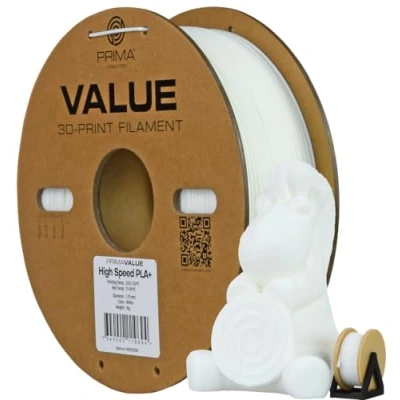 Abbildung von PrimaValue PLA+ High Speed White 1.75mm 1kg