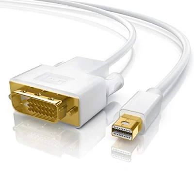 Abbildung von CSL Mini Displayport auf DVI Kabel 3m Full HD HDTV 1080p miniDP Dual Link 24 1 Kompatibel mit Thunderbolt und 2 Ports