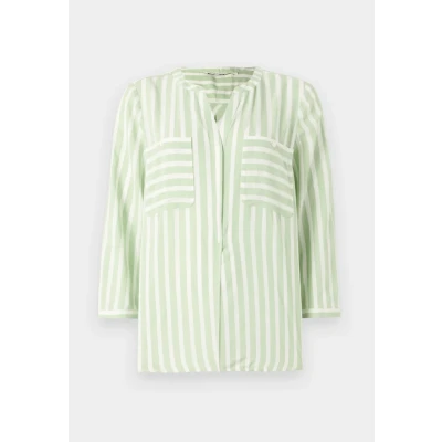 Abbildung von TOM Tailor Striped Bluse True green, Damen, Größe: 36, green