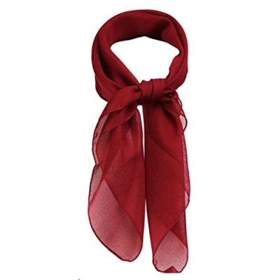 Abbildung von TigerTie Feines Damen Chiffon Nickituch in weinrot einfarbig Uni Größe 58 cm x Tuch Halstuch Schal