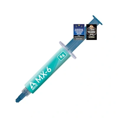 Abbildung von ARCTIC MX 6 (8 g) Ultimate Performance Wärmeleitpaste für CPU, Konsolen, Grafikkarten, Laptops, sehr hohe Wärmeleitfähigkeit, Lange Haltbarkeit, Nicht leitend, kapazitiv