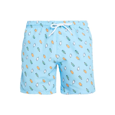 Abbildung von Urban Classics Pattern Badeshorts, Herren, Größe: Large, Light blue