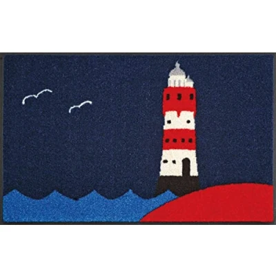 Abbildung von wash+dry Fußmatte, Leuchtturm 50x75 cm, innen und außen, waschbar