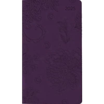 Abbildung von Alpha Edition Ladytimer Slim Deluxe Purple 2025 Taschenkalender, 9x15,6cm, Kalender mit 128 Seiten, einem Info und Adressteil, Mondphasen, internationales Kalendarium